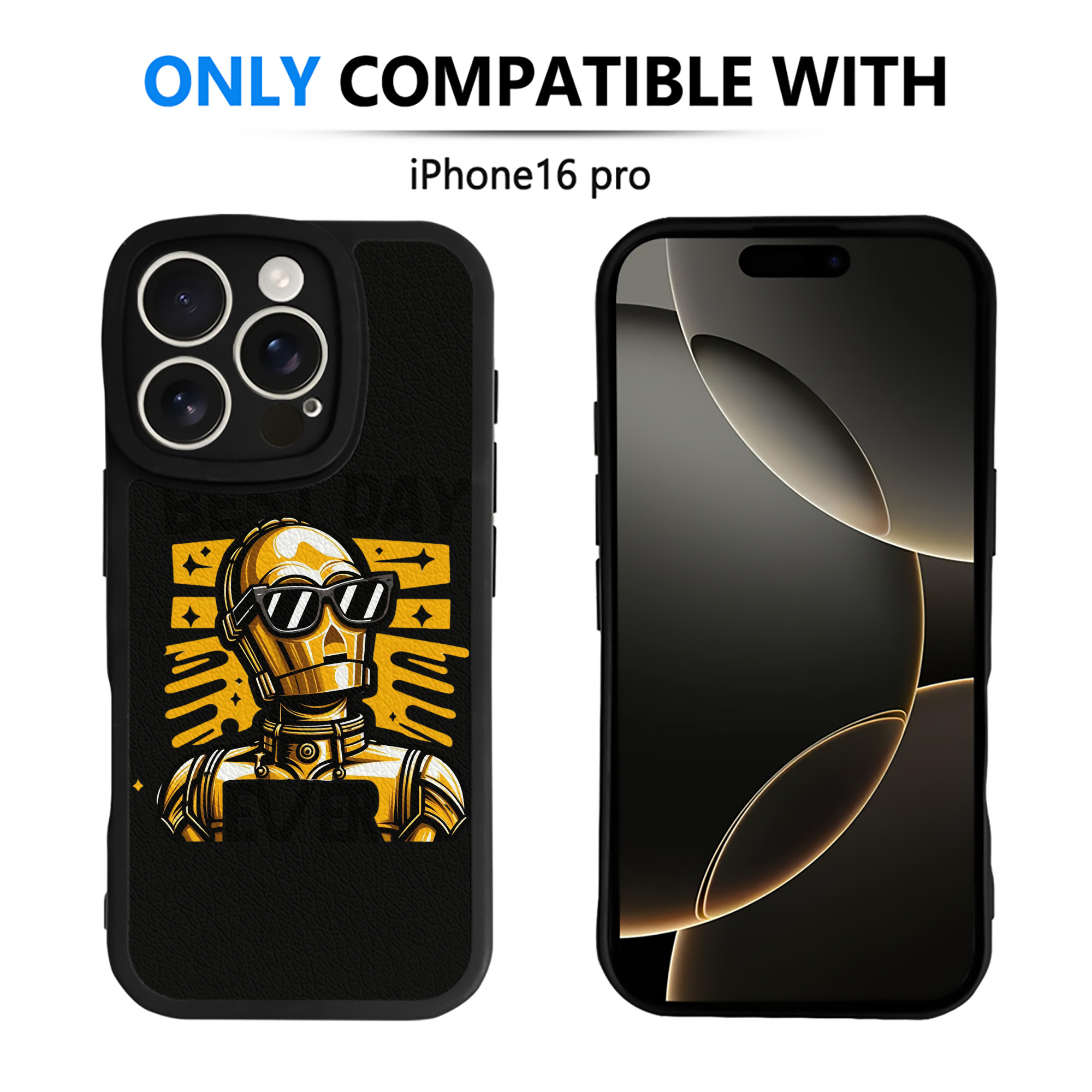 （画像用） スター・ウォーズ Star Wars 【iPhone 16シリーズ対応】シリコンスマホケース（レザー調） 材質：シリコン